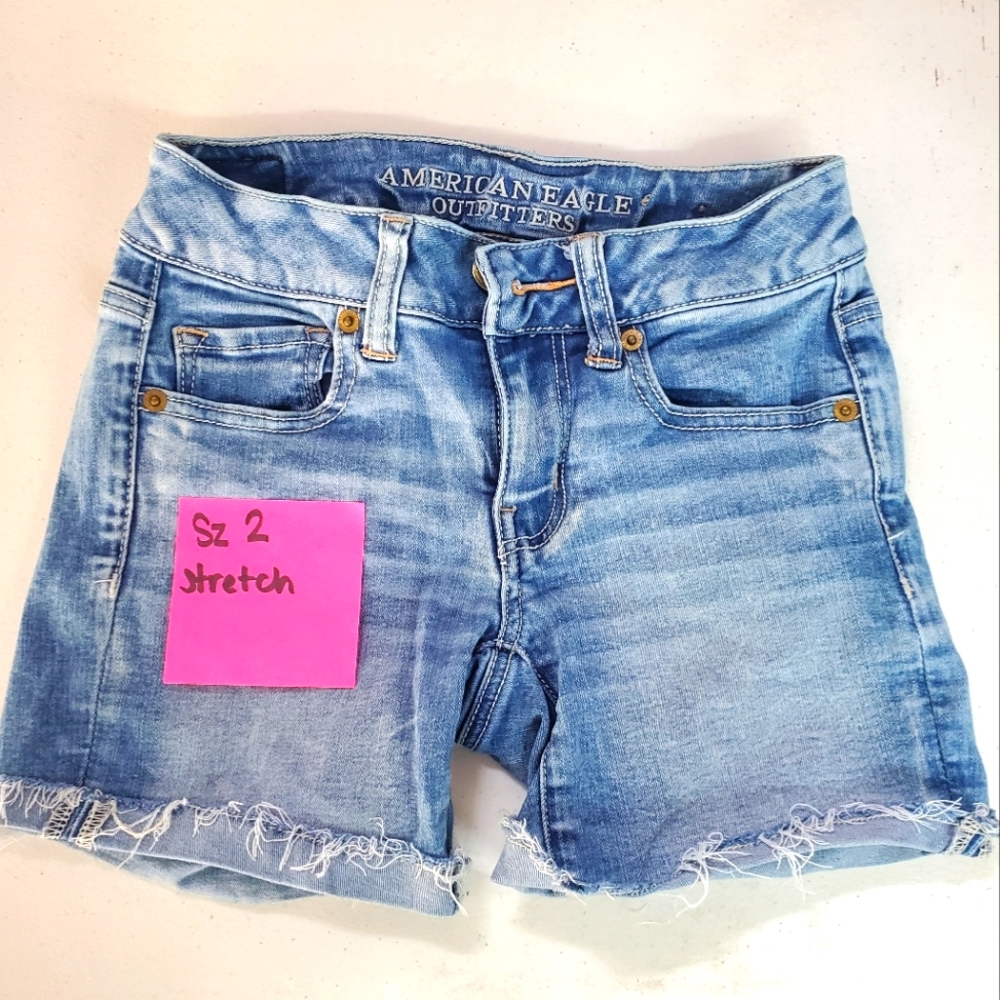 Abercrombie Jean Shorts sz 2